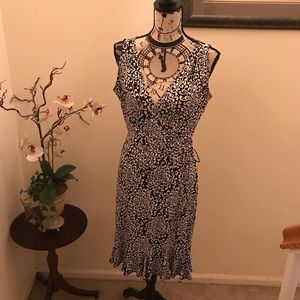 London Times work dress, Black & White, size 10
